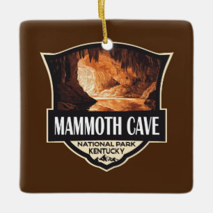 Ornement En Céramique Le parc national Mammoth Cave Illustration Art rét
