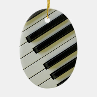 Ornement En Céramique Le piano verrouille l'ornement pendant ovale