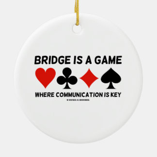 Ornement En Céramique Le pont est un jeu où la communication est clé