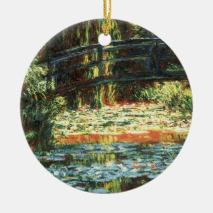 Ornement En Céramique Le Pont sur le bassin aux nymphéas par Claude Mone