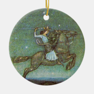 Ornement En Céramique Le prince Rides dans le clair de lune par John