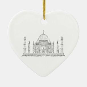 Ornement En Céramique le Taj Mahal