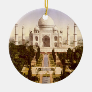 Ornement En Céramique Le Taj Mahal à Âgrâ Inde
