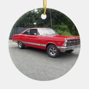 Ornement En Céramique Le tour doux du fairlane 289 rouges avec