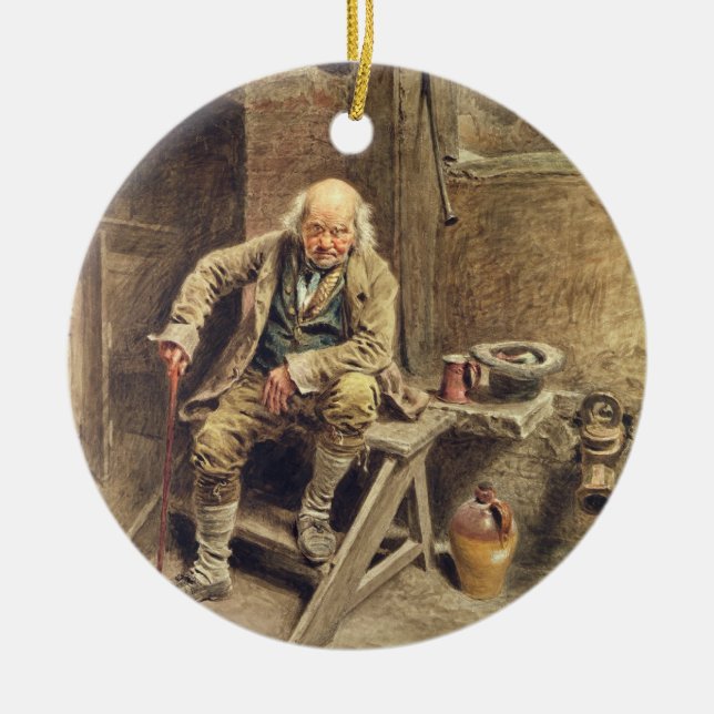 Ornement En Céramique Le vieil employé fidèle (Devant)