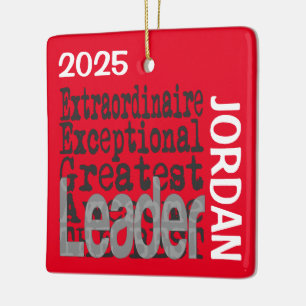Ornement En Céramique Leader Extraordinaire CUSTOM