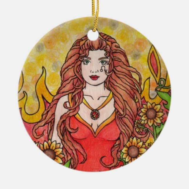 Ornement En Céramique Leo (Devant)