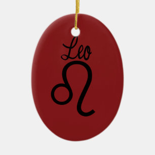 Ornement En Céramique Leo Zodiac