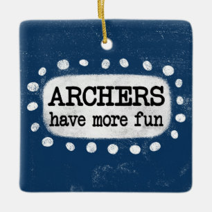 Ornement En Céramique Les Archers Ont Plus D'Ornement Amusant
