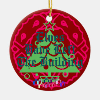 Ornement En Céramique Les elfes ont laissé le bâtiment