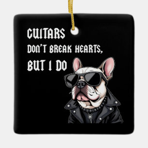 Ornement En Céramique Les guitares ne brisent pas le coeur, mais je le f