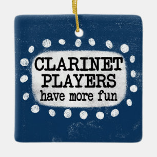 Ornement En Céramique Les Joueurs Clarinets Ont Plus D'Ornement Amusant