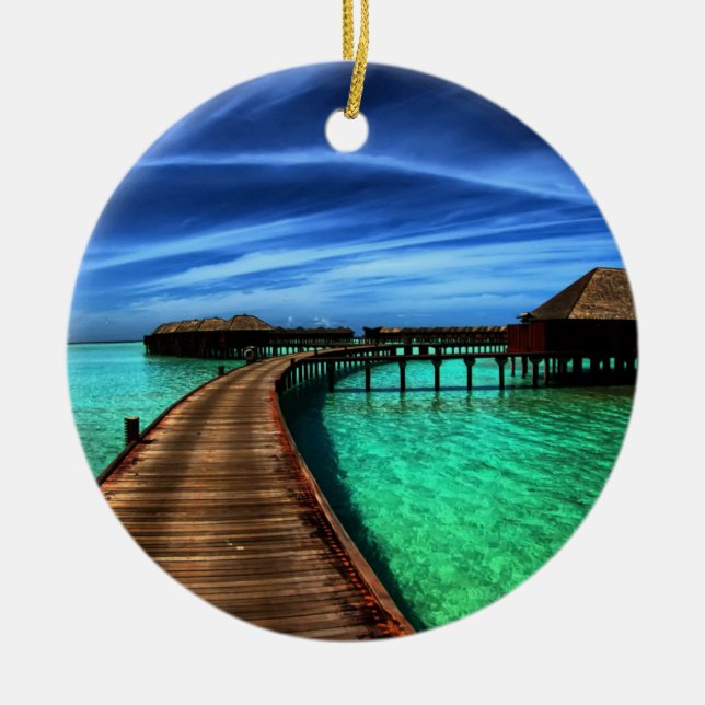 Ornement En Céramique Les MALDIVES 2 (Devant)