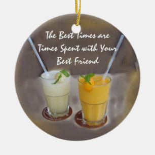 Ornement En Céramique Les meilleurs temps sont des périodes avec votre