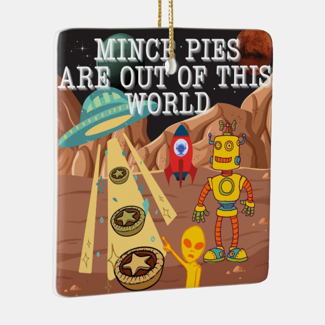 Ornement En Céramique Les minces tartes sont hors de ce monde (Droite)