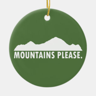 Ornement En Céramique Les montagnes satisfont
