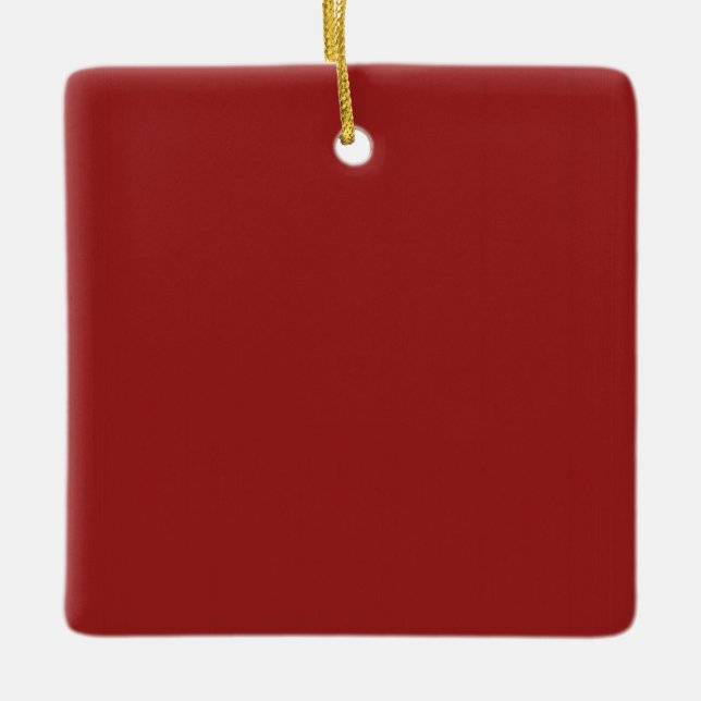 Ornement En Céramique Les nuances vides simples do-it-yourself de rouge (Devant)