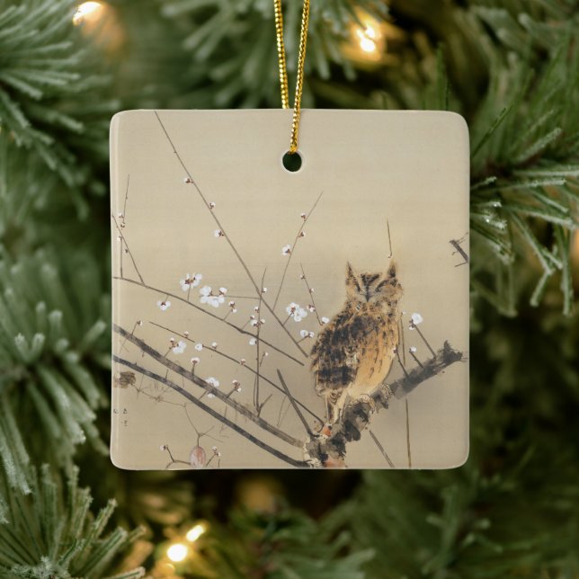 Ornement En Céramique Les premières fleurs de prune par Nishimura Goun,  (Arbre)