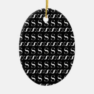 ORNEMENT EN CÉRAMIQUE LETTRE INITIALE MONÂTRE S