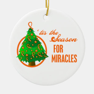 Ornement En Céramique Leukemia  Cancer Christmas Miracles