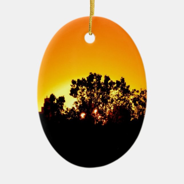 Ornement En Céramique Lever du soleil (Devant)