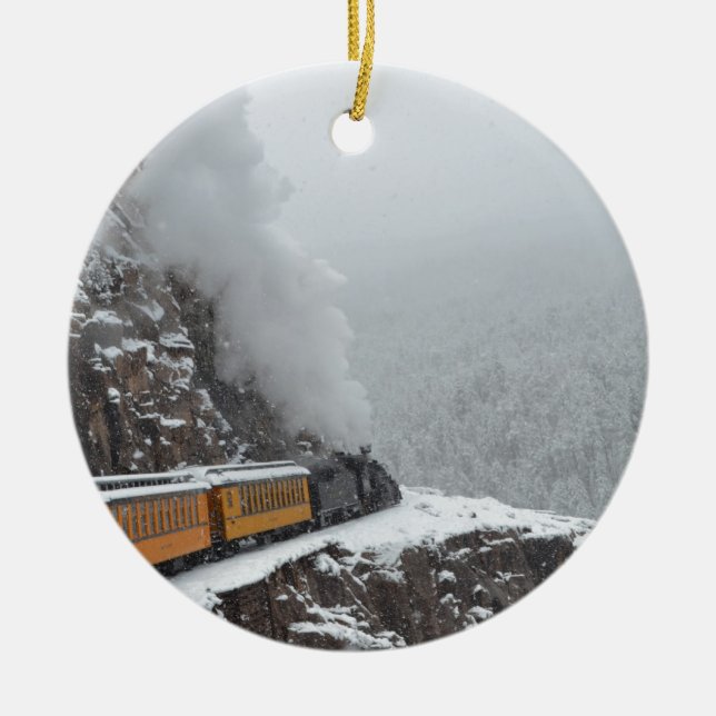 Ornement En Céramique L'express polaire arrondit la courbure (Devant)