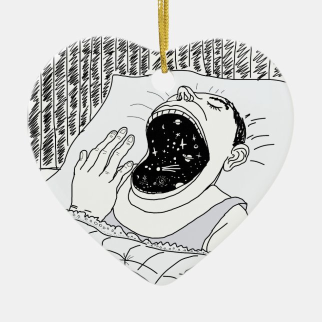 ORNEMENT EN CÉRAMIQUE L'HOMME ET LES COSMOS (Devant)