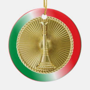 Ornement En Céramique Lieutenant du service des incendies