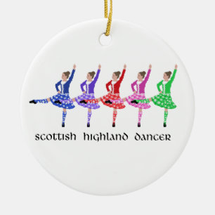 Ornement En Céramique Ligne de danse highlandaise