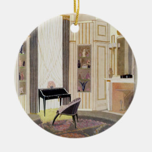 Ornement En Céramique L'intérieur avec des meubles a conçu par Ruhlman