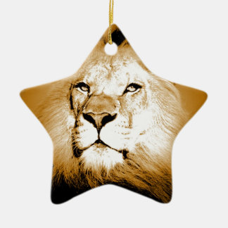 Ornement En Céramique Lion