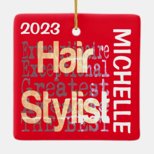 Ornement En Céramique Liste de cheveux Extraordinaire PERSONNALISÉ