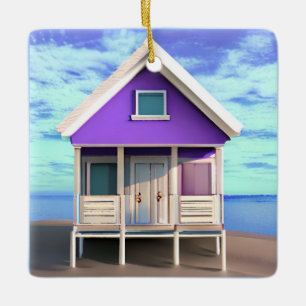 Ornement En Céramique Little Beach Shack sur le sable