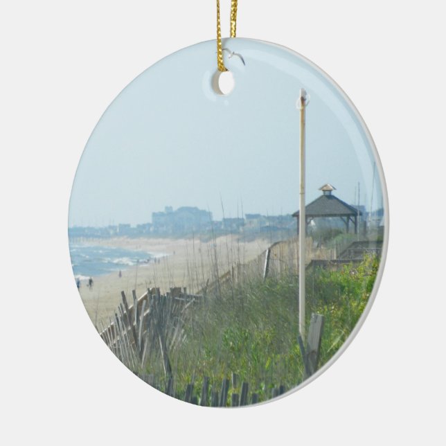 Ornement En Céramique Littoral de la Caroline du Nord de canard (Gauche)