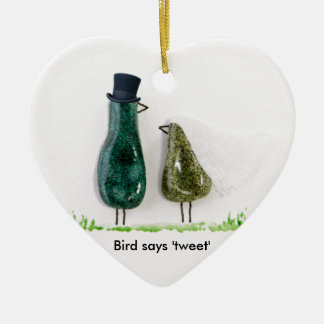Ornement En Céramique L'oiseau dit 'tweet'