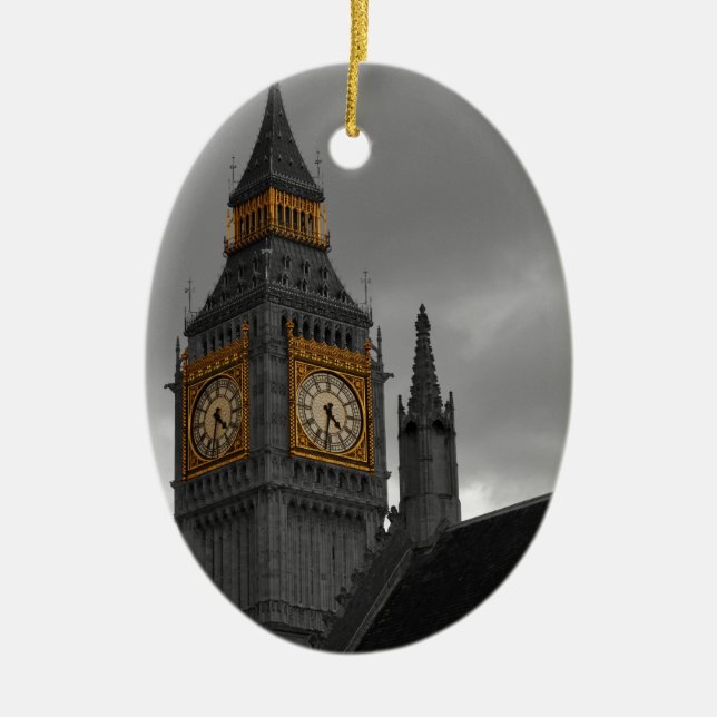 Ornement En Céramique Londres Big Ben (Devant)