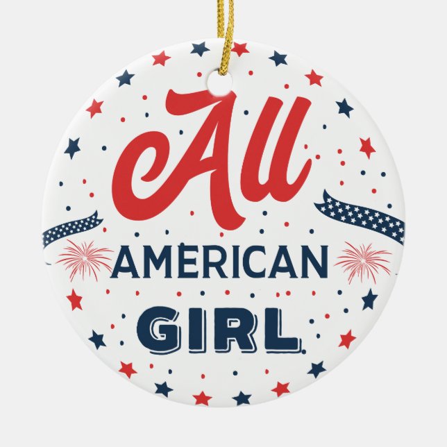 Ornement En Céramique L'Ornament American Girl Badge (Devant)