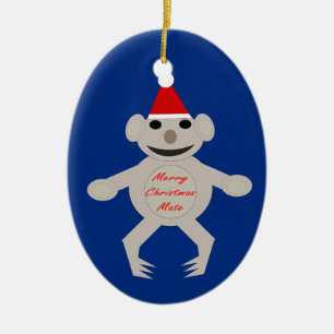 Ornement En Céramique L'ornement de l'ours Koala de Noël australien