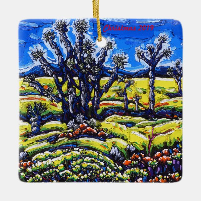 Ornement En Céramique L'ornement de Noël 2019 des arbres Joshua (Devant)
