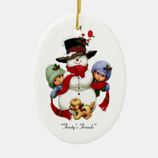 Ornement En Céramique L'Ornement de Noël des amis de Frosty