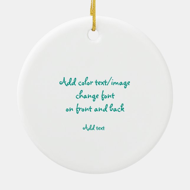 Ornement En Céramique L'ornement de Noël par Bonhovey ajoutent (Dos)