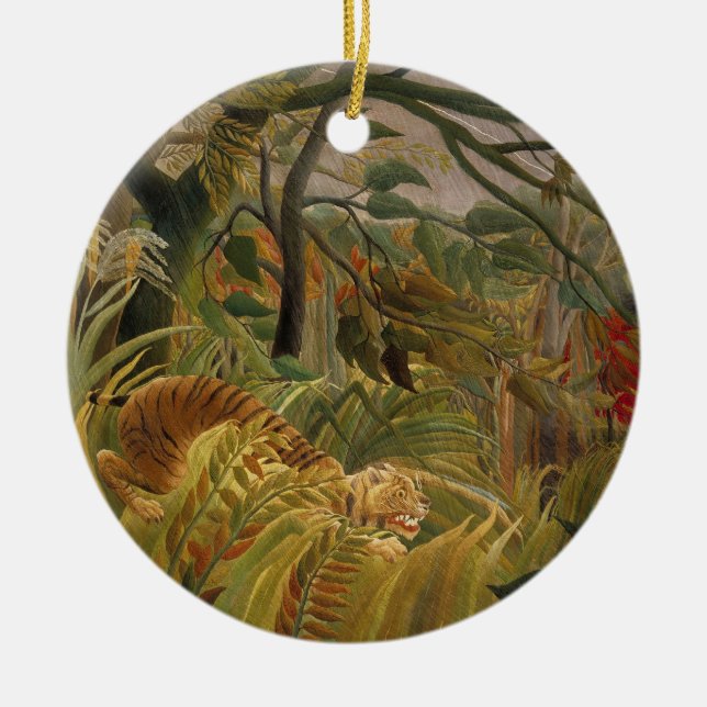 Ornement En Céramique L'ornement du tigre de Rousseau (Devant)