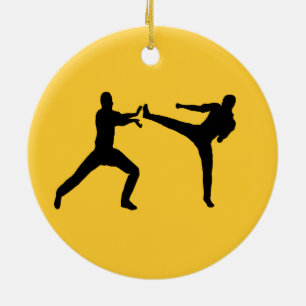 Ornement En Céramique L'ornement Kung Fu (Spin It)
