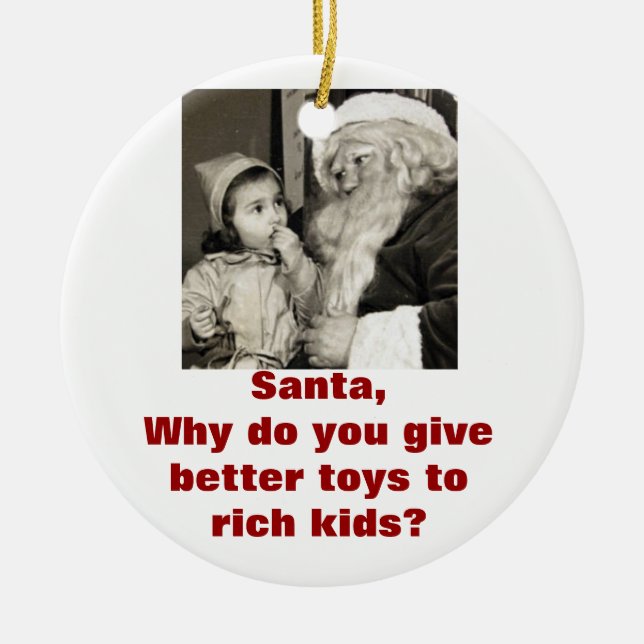 Ornement En Céramique L'ornement sarcastique final de Noël ! (Devant)