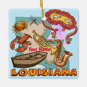 Ornement En Céramique Louisiane