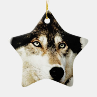 Ornement En Céramique Loup motivationnel unique