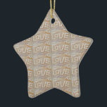 Ornement En Céramique Love Heart Sea Shell Beach Hearts Seashells été<br><div class="desc">Love Heart Sea Shell Beach Hearts Seashells été</div>