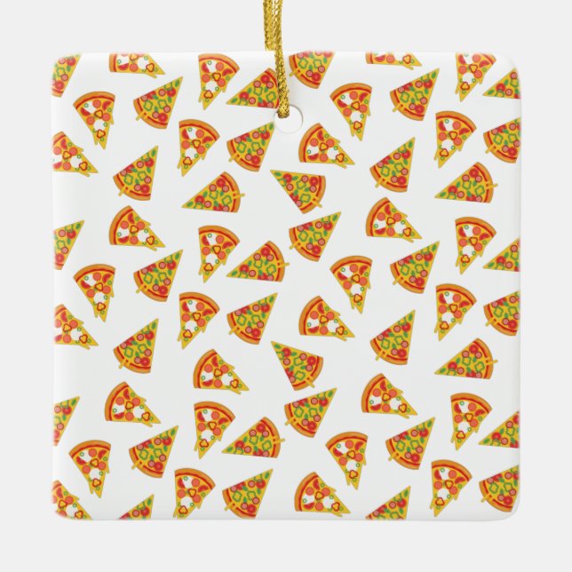 Ornement En Céramique Love Pizza (Devant)