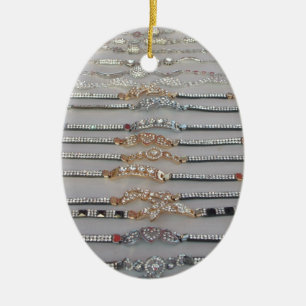 Ornement En Céramique Lovely Diamind Jewelry coeur design collection d'a