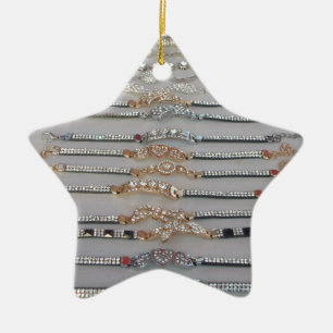 Ornement En Céramique Lovely Diamind Jewelry coeur design collection d'a